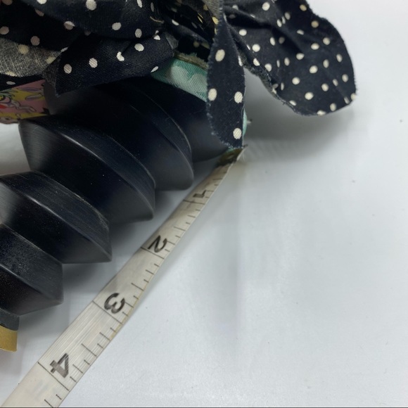 Irregular Choice 8 1/2 Blk White Polka Dot Flower - Picture 5 of 12